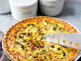 Parmesan and Broccoli Quiche