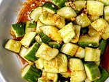 Smacked Cucumber with Chili Oil