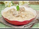 Beef Balls in Mushroom Sauce