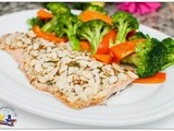 Easy Baked Salmon with Almonds and Onion Soup Mix