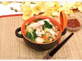 Mixed Seafood and Vegetable Noodle Soup