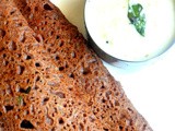 Instant Ragi Dosa - How To Make Ragi Dosa with Ragi Flour