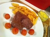 Steak, Home-Made Chips and Bernaise Sauce