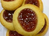All That Lemony Goodness – Lemon ~ Raspberry Thumbprint Cookies