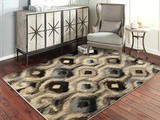 Gray Geometric Rug