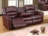 Leather Sofa With Nailhead Trim
