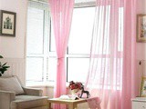 Pink And Blue Curtains