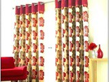 Red And Brown Curtains