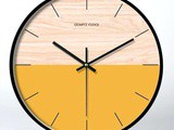 Yellow Wall Clock