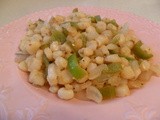 Hominy and Poblano Pepper Saute