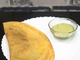 Crispy Daal Masala Dosas / Split Lentils Indian Crispy Pancakes