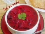 Beetroot Kurma / Beetroot Potato Kurma - South Indian Style