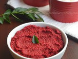 Beetroot Thogayal / Chutney - South Indian Style