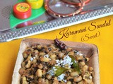Black Eye Bean Sweet Sundal / Karamani Sweet Sundal / Karamani Vella Sundal - Navarathiri Recipes