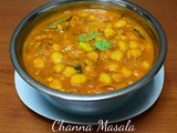 Channa Masala / Chole Masala (without Onion and Garlic) / Chick Peas Masala