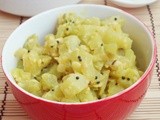 Chow Chow Poriyal / Chayote Stir Fry - South Indian Style