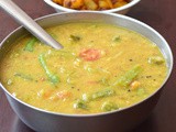 Green Chiili Sambar (without sambar powder) / Lady's finger Sambar / Vendakkai Sambar