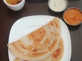 Jowar Dosa / Sorghum Dosa  / Jonnalu Dosa / Chola Dosai (சோளம் தோசை)