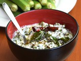 Lady's Finger Raita / Vendakkai Pachadi