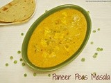 Matar Paneer Masala / Paneer Peas Masala