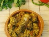 Mint Cicken (Pudina Chicken) / Mint Chicken Masala  - Indian Style