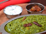 Palak Khichdi / Palak dal Khichdi / Spinach Dal Rice