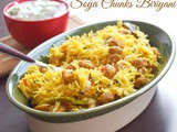 Soya Chunks biriyani / Meal maker biriyani - South Indian Style