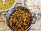 Spicy Bitter Gourd Poriyal (Pachadi) / Pavakkai Pachadi / Spicy Bitter Gourd  Stir Fry