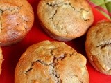 Les muffins de mon Papa, pommes, raisins secs, gingembre