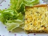 Quiche aux courgettes sans lactose