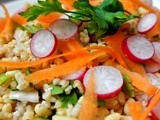Taboulé mélange de céréales aux deux radis et carotte