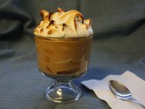 Banana Caramel Pudding with Meringue Topping