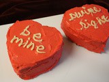 Conversation Heart Cakes