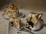 Individual Baked Alaskas with Vanilla and Coffee Ice Cream