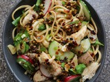 Noodle Salad with Chicken and Chile-Scallion Oil