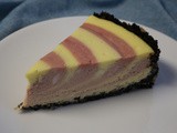 Raspberry Zebra Cheesecake