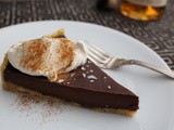 Simple Chocolate Whiskey Tart with Whiskey Whipped Cream