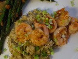 Two-Pepper Shrimp with Creamy Pecorino Grits