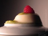 Light Panacotta with rhubarb