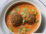 Amaranth greens kofta curry