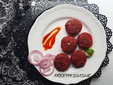 Beets and potato tikki (veg tikki)