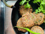 Black gram sprouts and bajra tikki