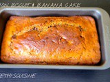 Bourbon biscuit & banana cake (eggless)