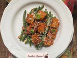 Crispy tofu and green bean stir fry (vegan)