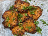 Glass noodles and veggie fritters