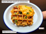 Hash brown waffles (eggless)