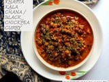 Khatta kala chana / black chickpea curry