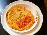 Lentils & spring onion pancake