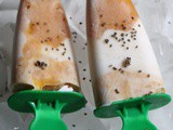 Mango coconut chia popsicles