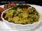 Mixed dal pepper khichdi